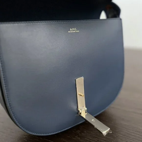 NWT - A.P.C. Ava Shoulder Bag - Marine - Picture 8 of 9